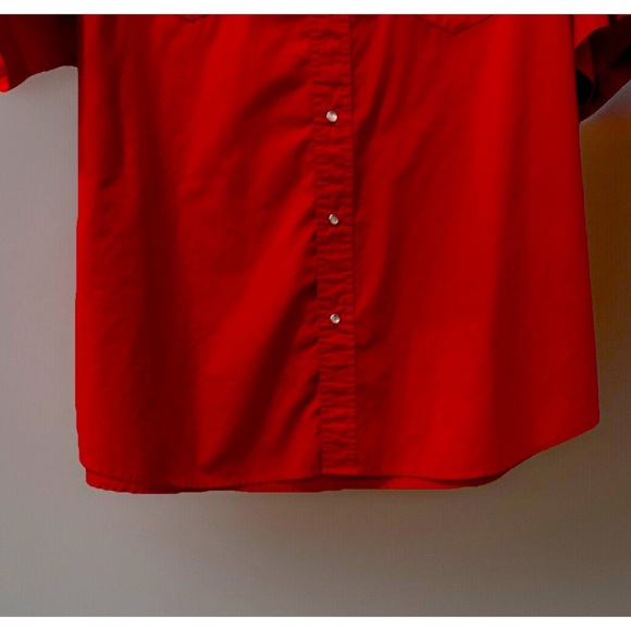 Wrangler Western Wear Pearl Snap Down short sleeve shirt XXL/XXG - Picture 3 of 8